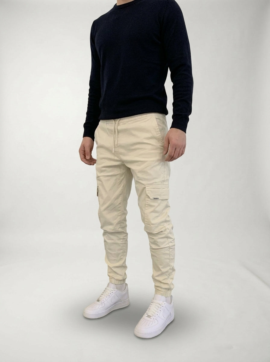 Pantalones Cargo Laluna LAVRA - detalle tejido