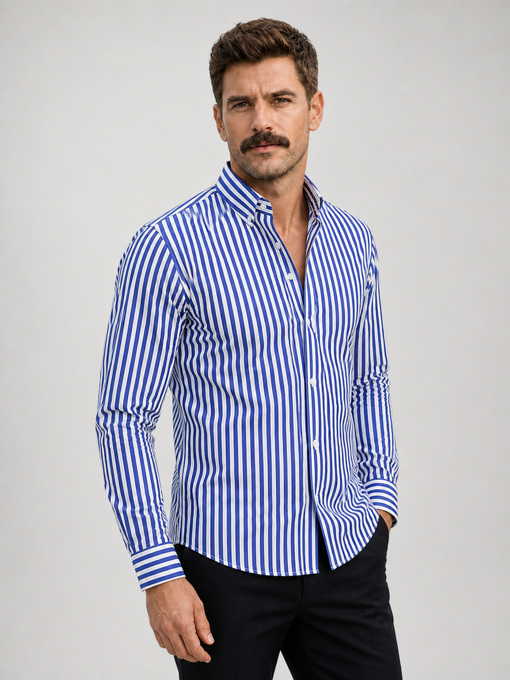 Camisa A Rayas LAVRA - vista posterior