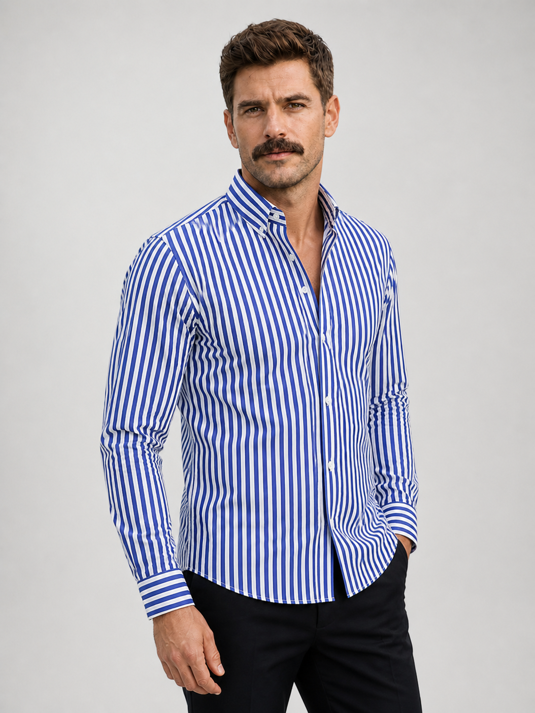 Camisa A Rayas LAVRA - vista posterior