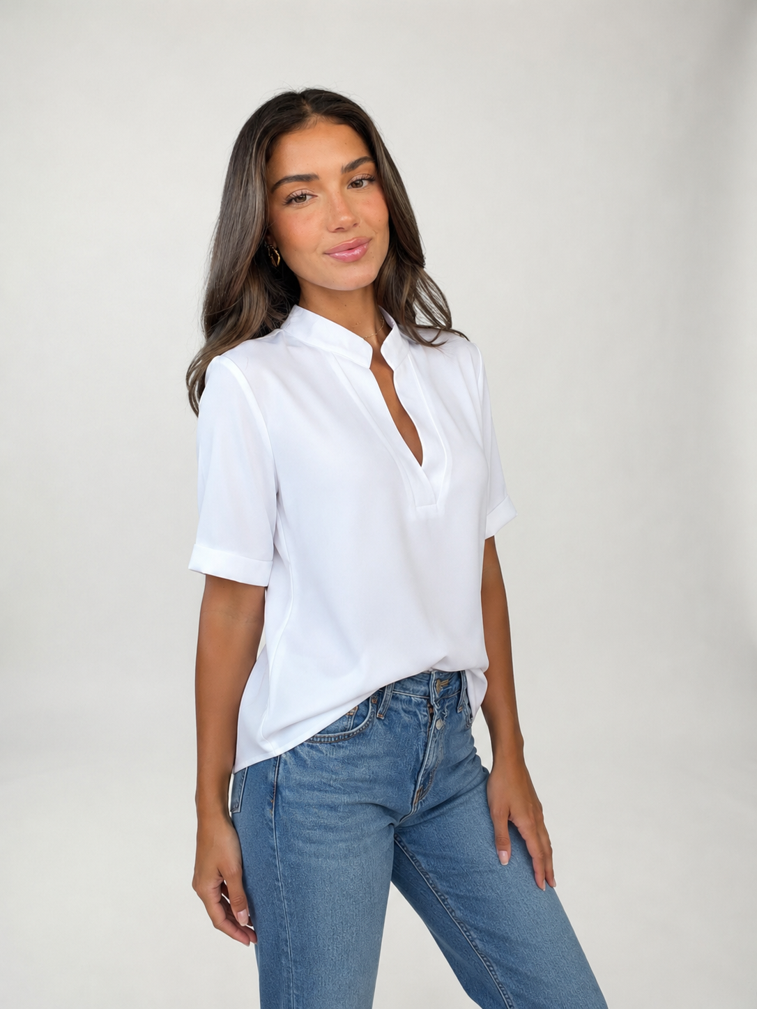 Blusa Yatra LAVRA - cuello estructurado