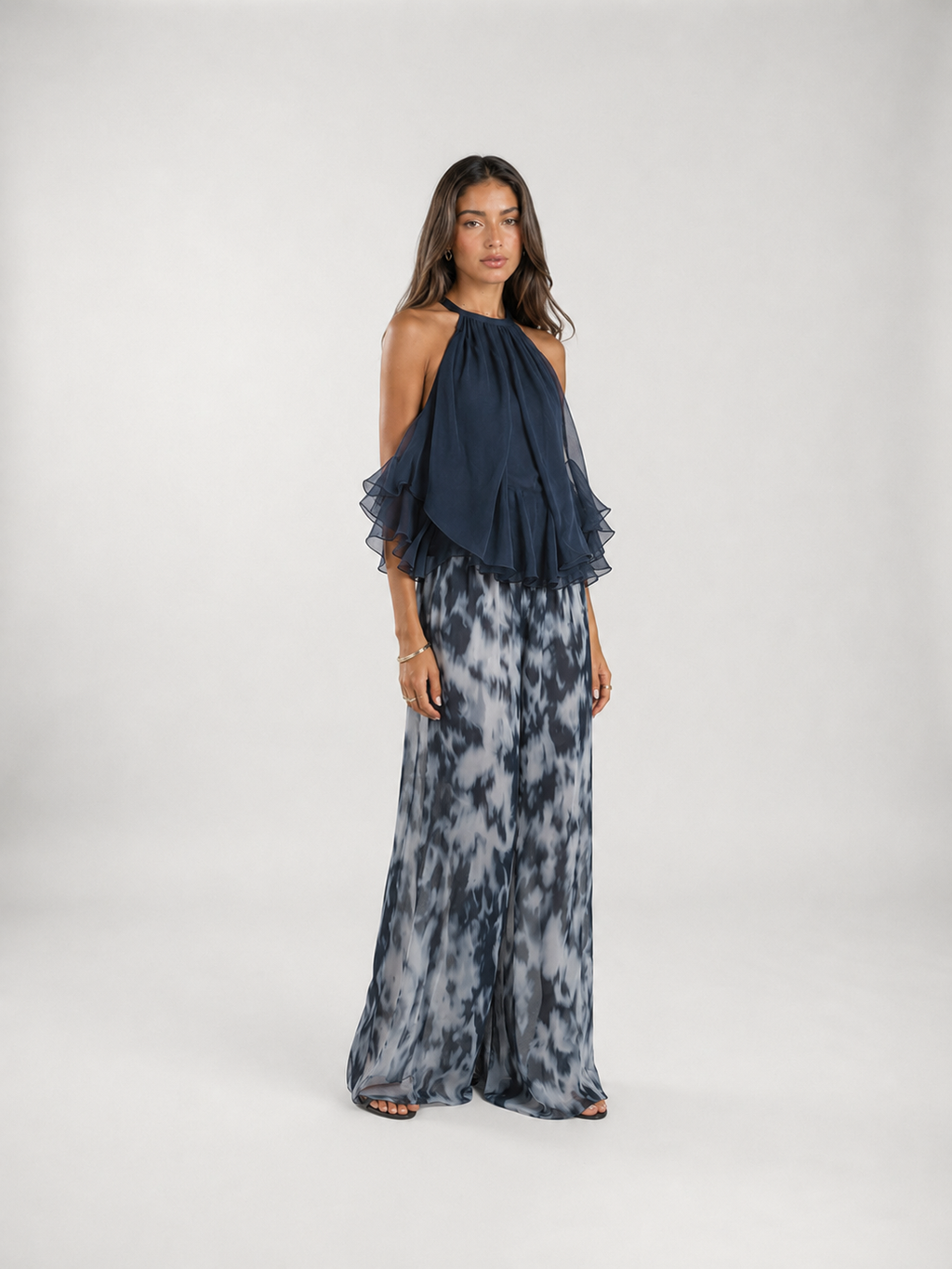 Conjunto Laura LAVRA - blusa fluida y pantalón ancho