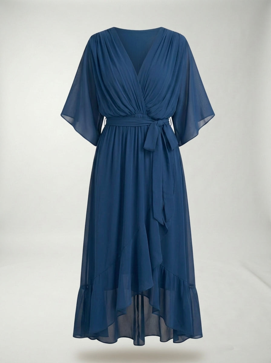 Vestido Marta LAVRA - vestido midi colores disponibles flat lay