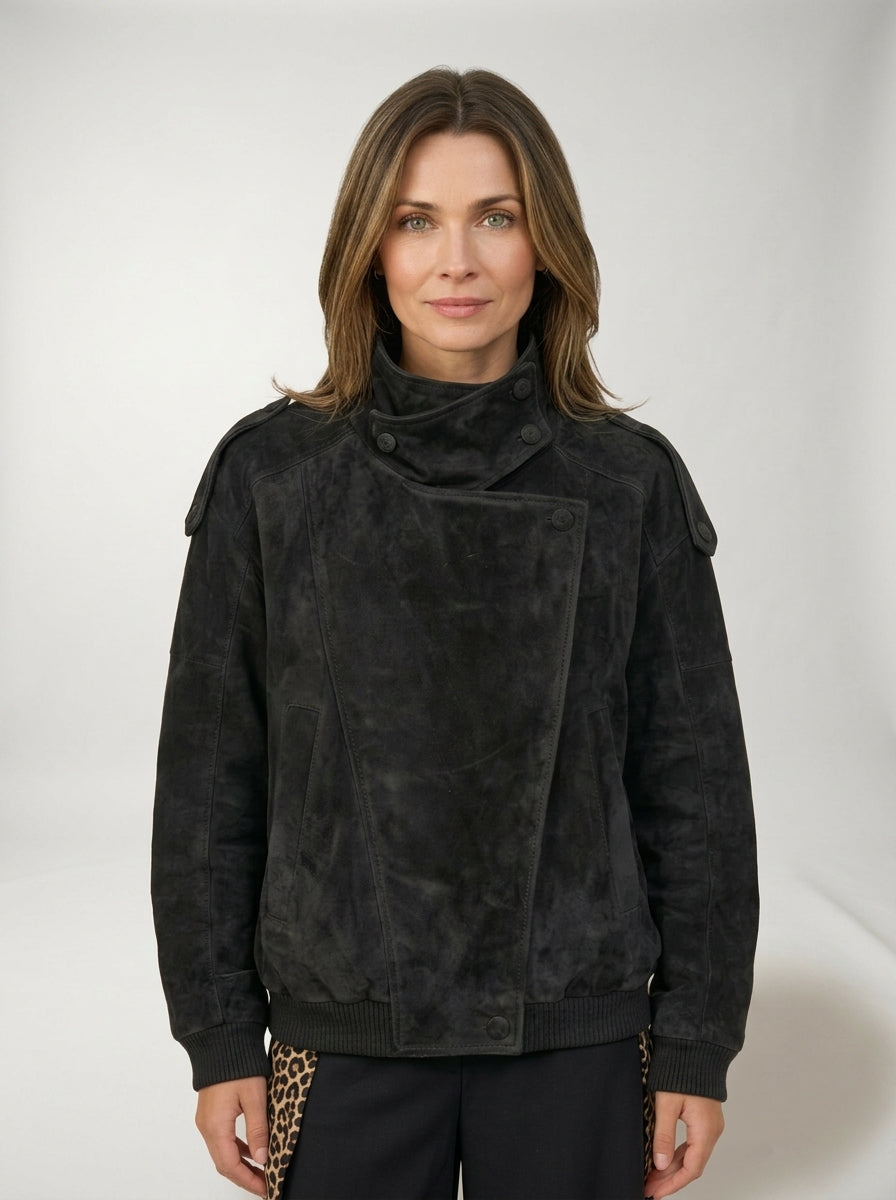 Chaqueta Lucien LAVRA - detalle tejido y bolsillos