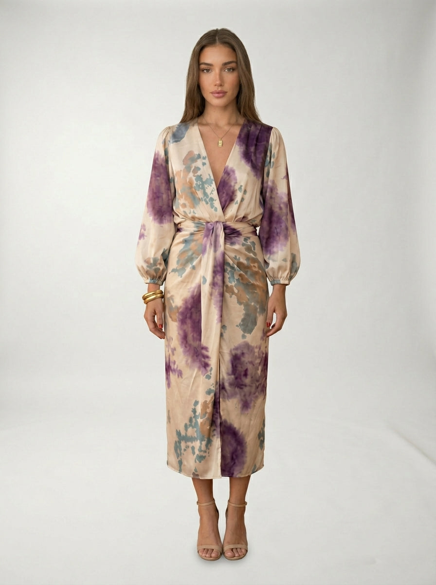 Vestido Valeria LAVRA - vestido estampado acuarela colores disponibles
