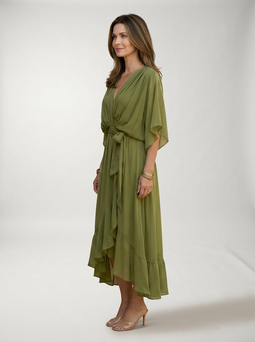 Vestido Marta LAVRA - vestido escote V look casual primavera