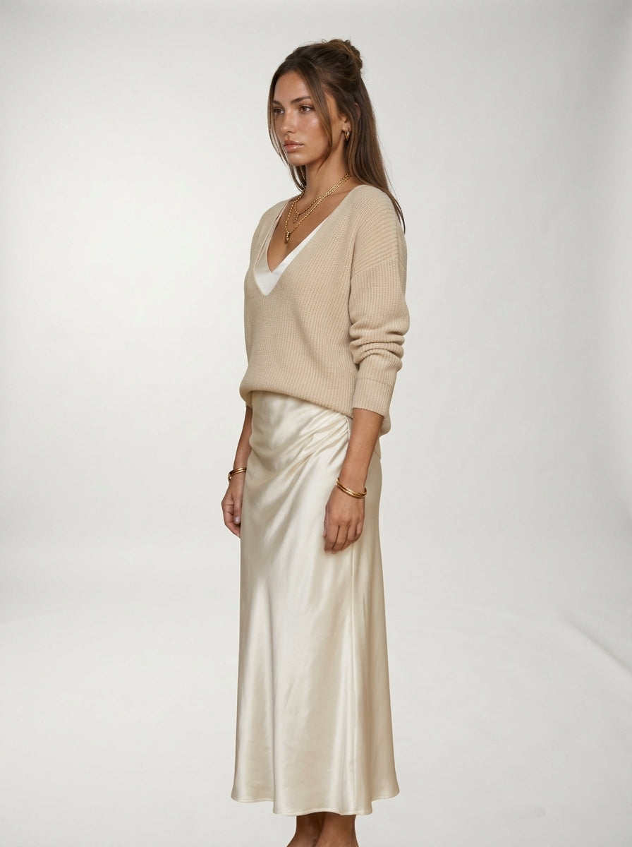 Vestido Patricia + Jersey LAVRA - look casual