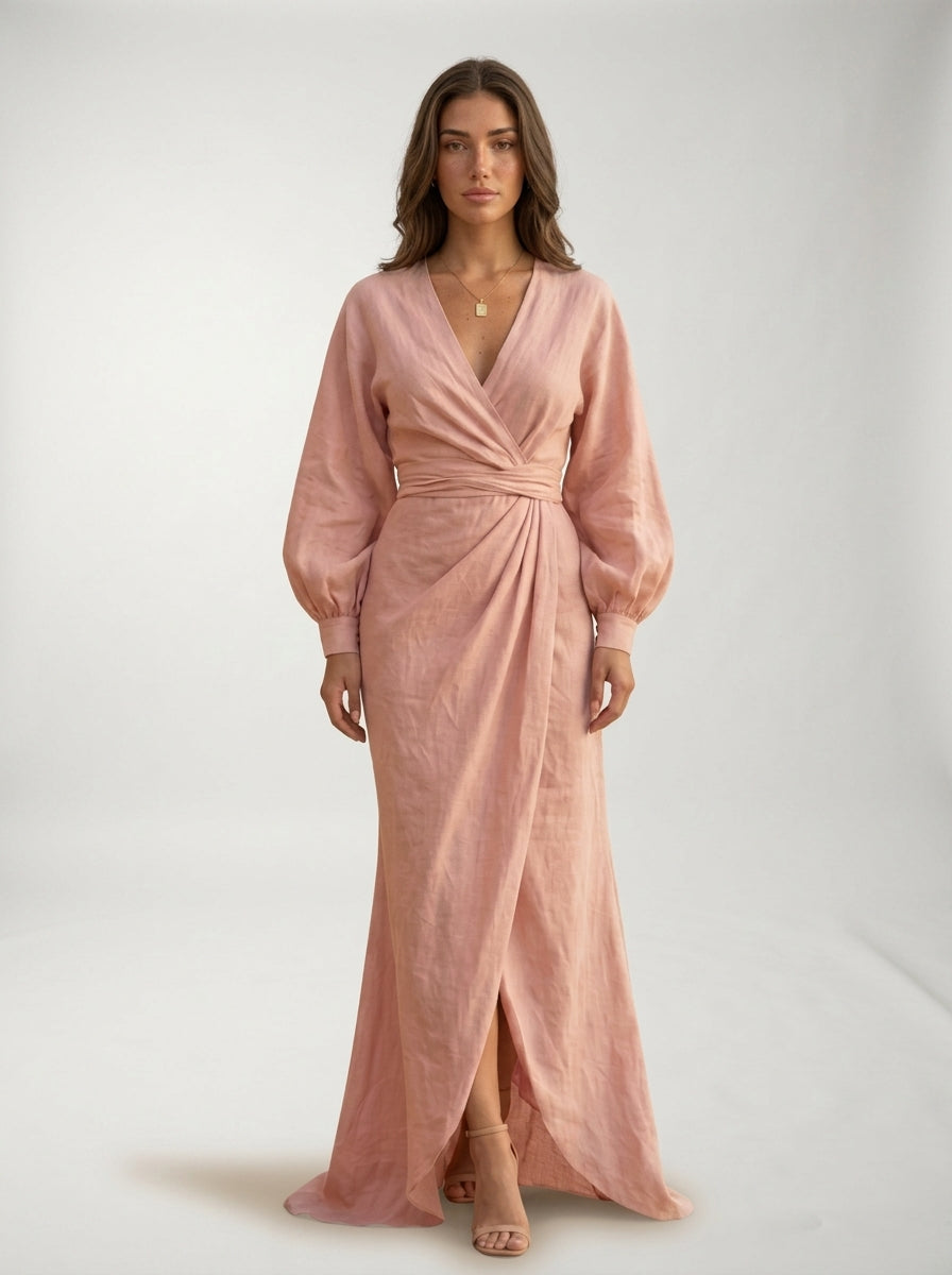 Vestido Maxi LAVRA - vestido largo minimalista colores disponibles
