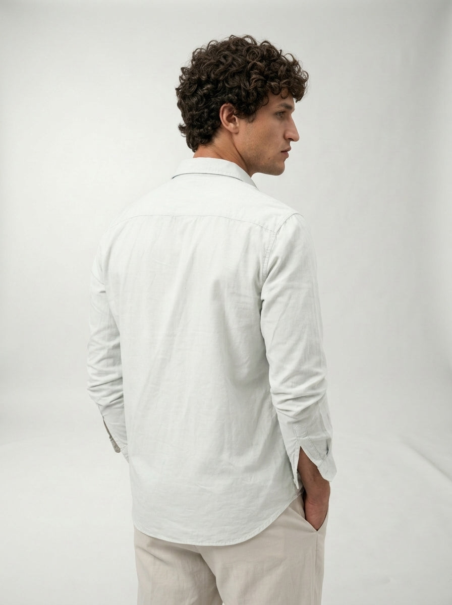Camisa Bedford LAVRA - vista posterior