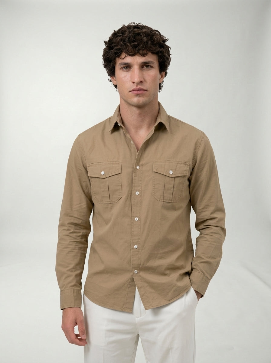 Camisa Bedford LAVRA - detalle cuello y botones