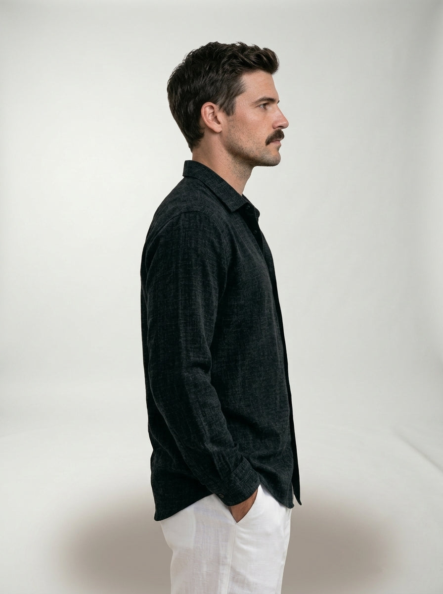 Camisa casual Giovanni LAVRA - look mediterráneo hombre
