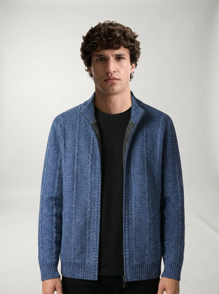 Chaqueta Marlow LAVRA - detalle tejido lana