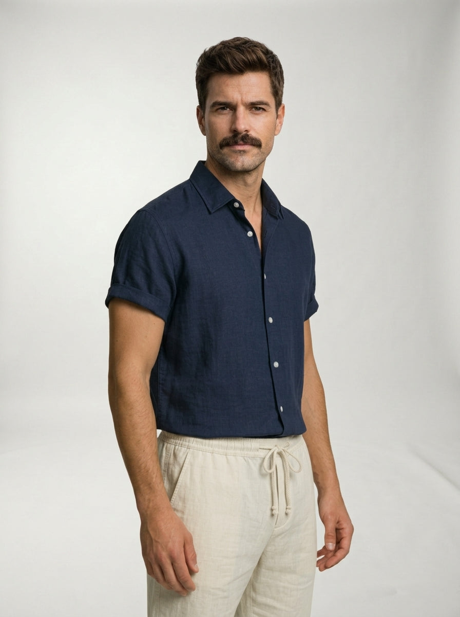 Conjunto St Tropez LAVRA - conjunto hombre modelo editorial look verano elegante