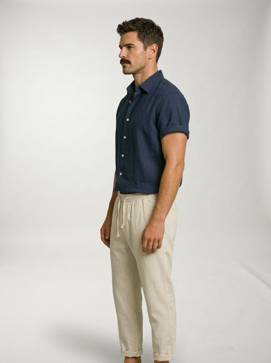 Conjunto St Tropez LAVRA - conjunto hombre look verano vista lateral