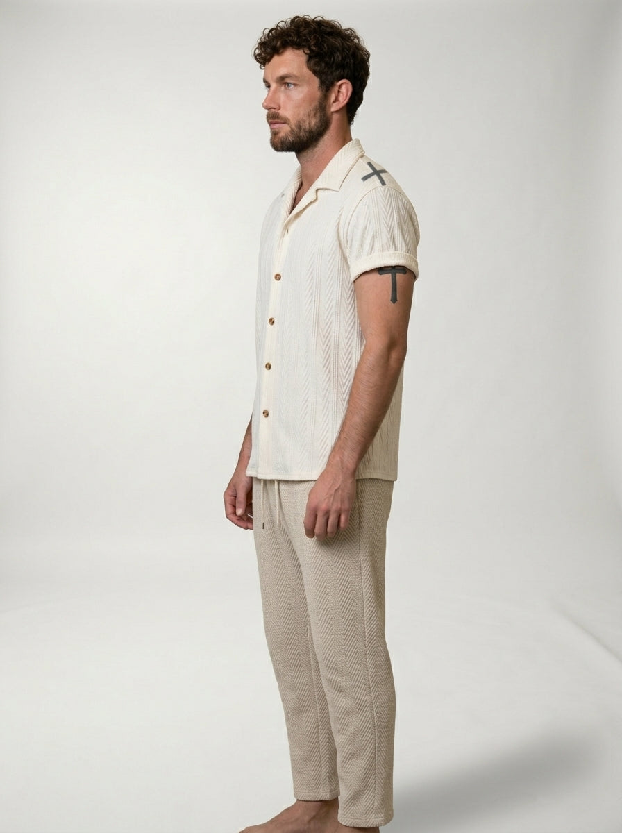Conjunto Havana LAVRA - conjunto hombre look tropical vista lateral