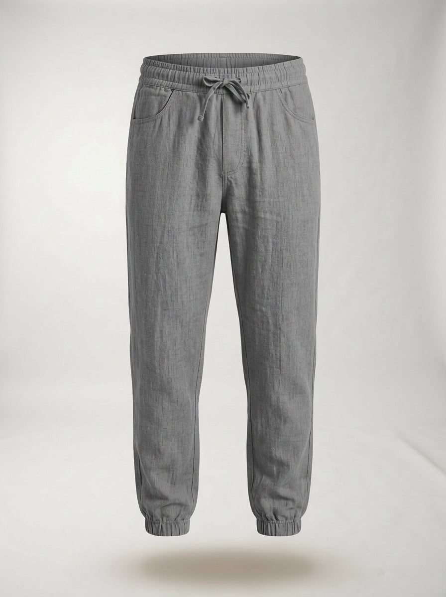 Pantalones de Lino LAVRA - gris moderno