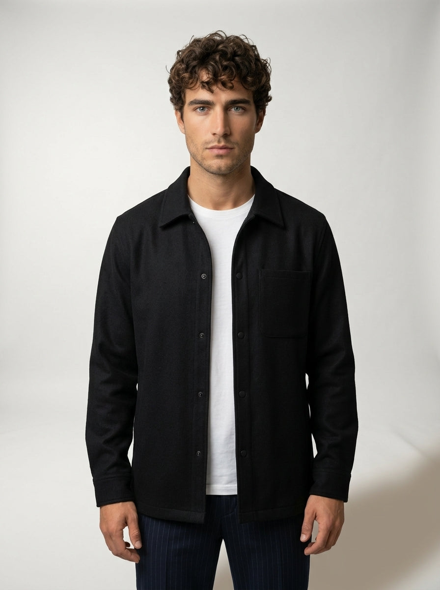 Sobrecamisa de Lana LAVRA - look otoño
