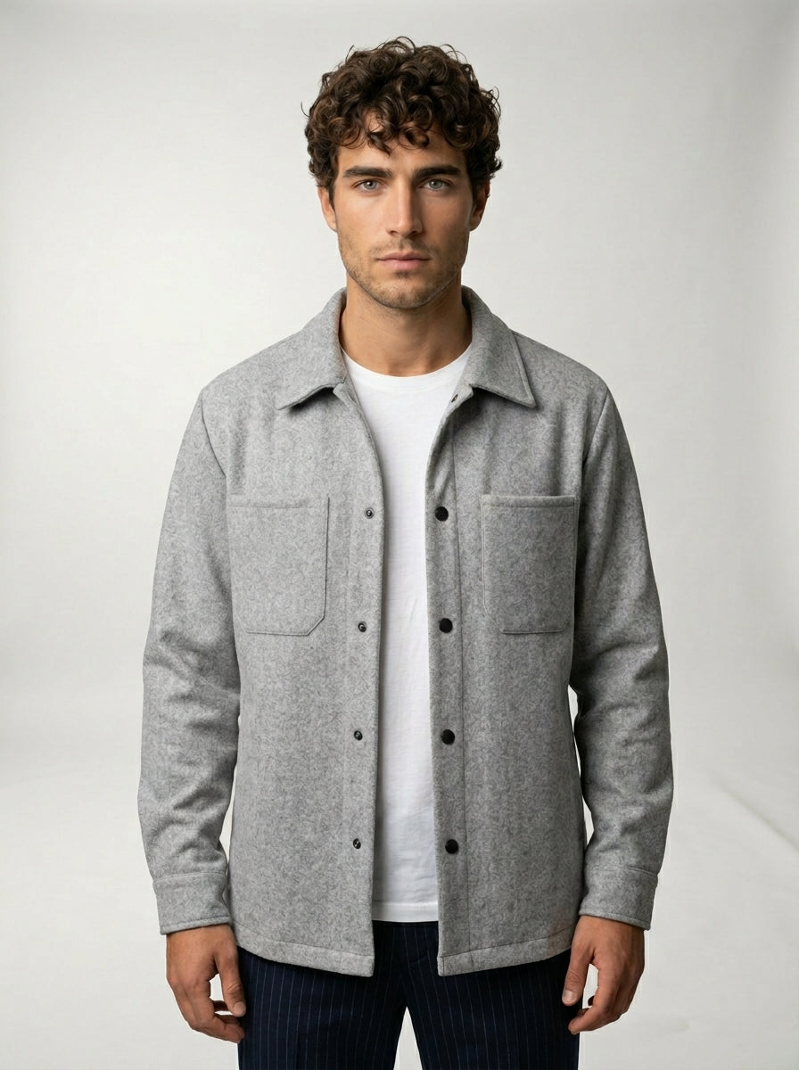 Sobrecamisa de Lana LAVRA - look casual