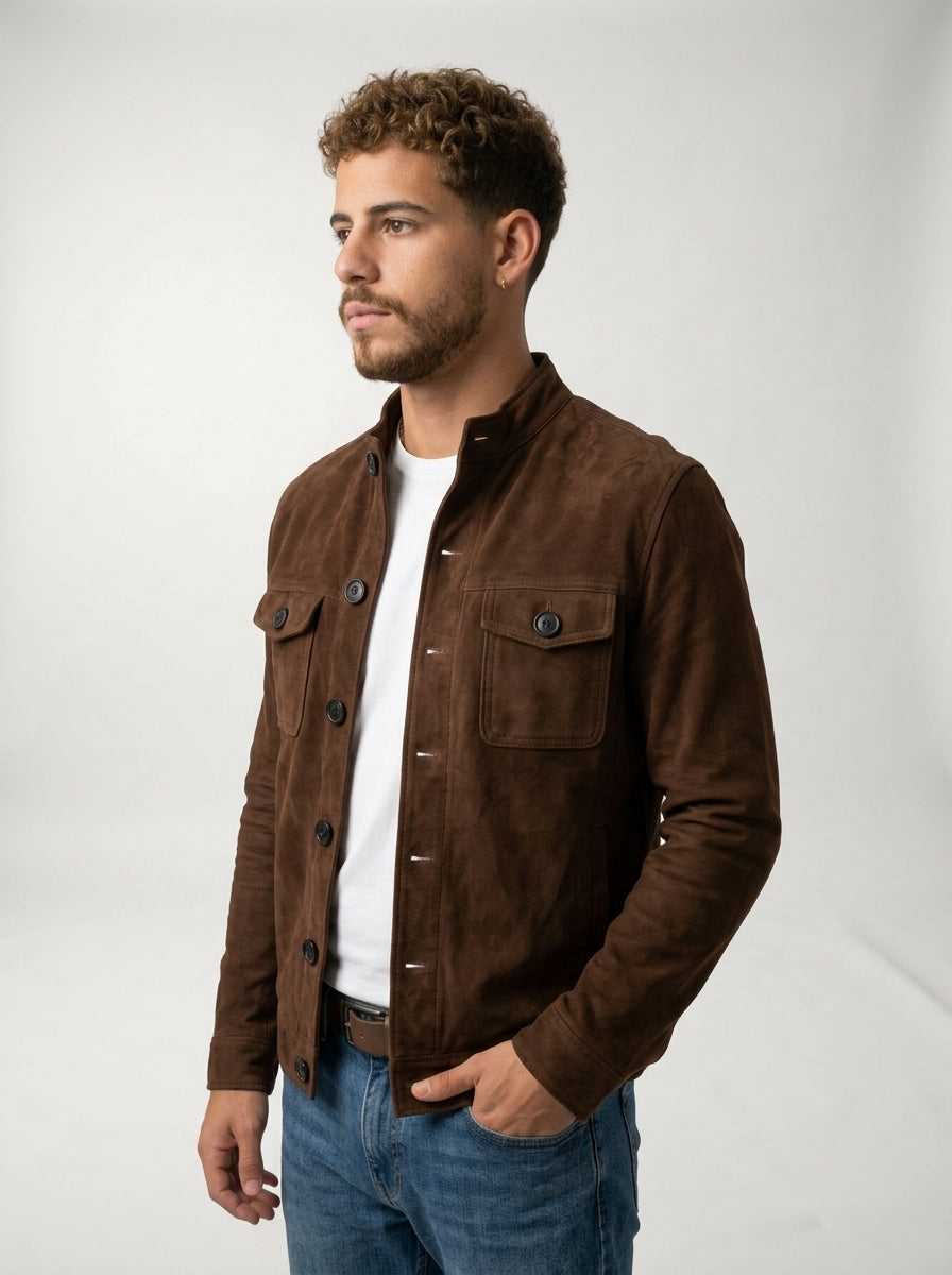 Sobrecamisa MAO LAVRA - detalle cuello mao