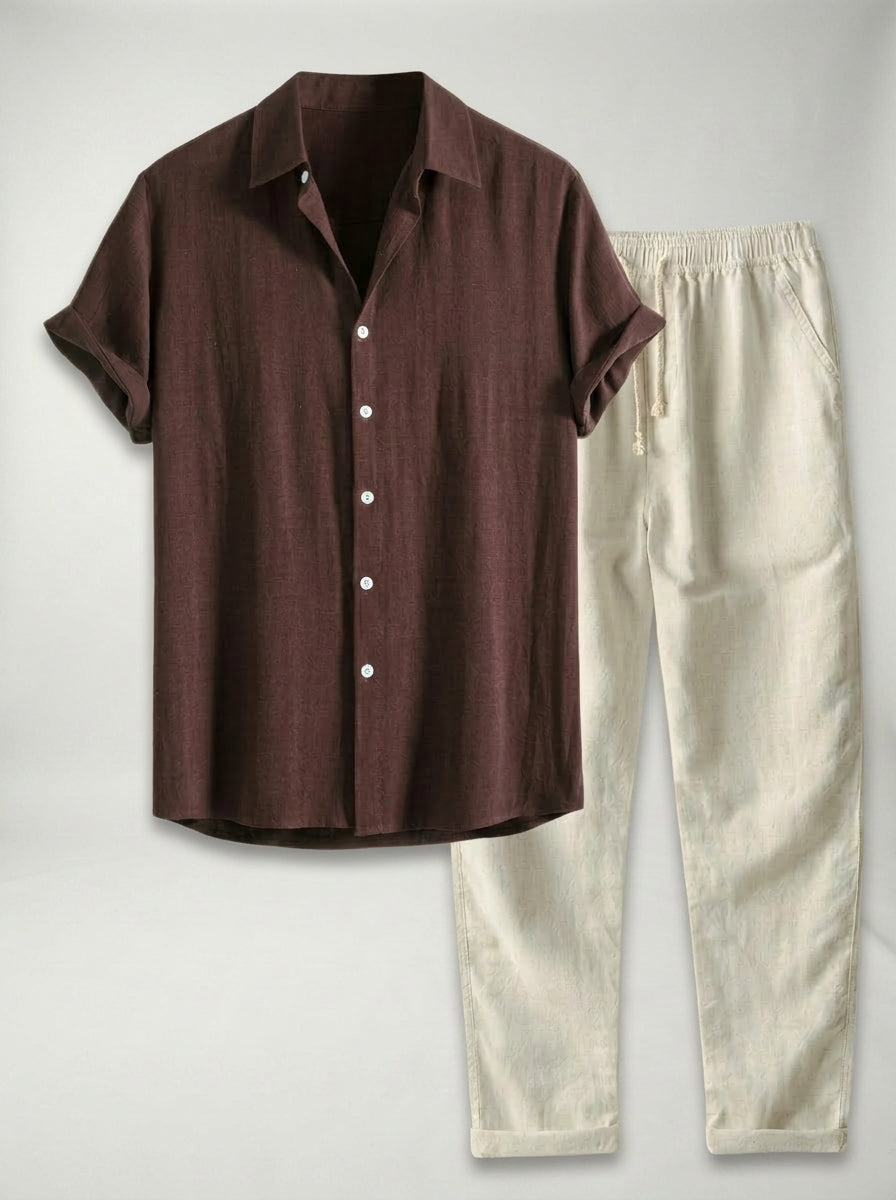 Conjunto St Tropez LAVRA - conjunto hombre detalle tejido pantalón