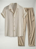 Conjunto Havana LAVRA - conjunto dos piezas hombre camisa texturizada vista frontal