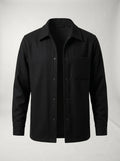 Sobrecamisa de Lana LAVRA - negro vista frontal