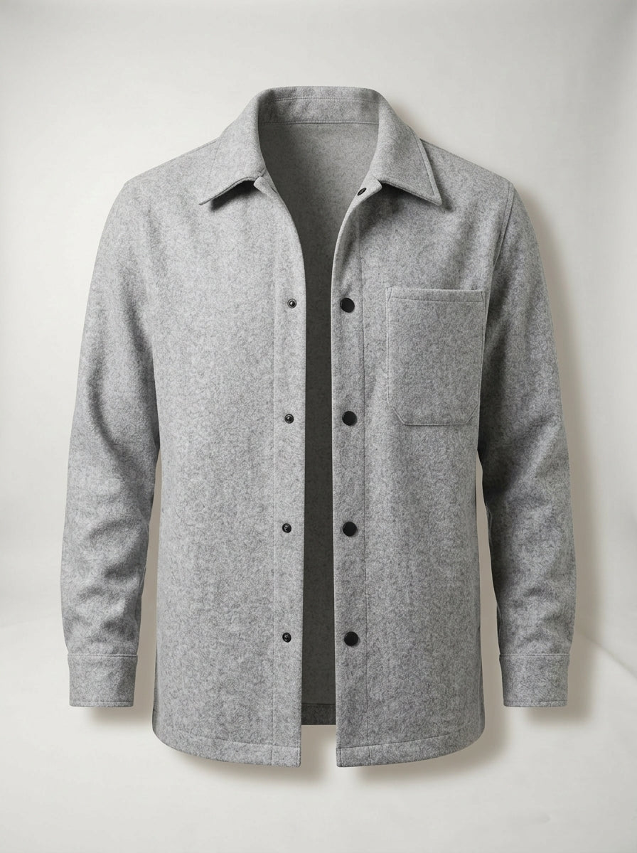 Sobrecamisa de Lana LAVRA - gris heather