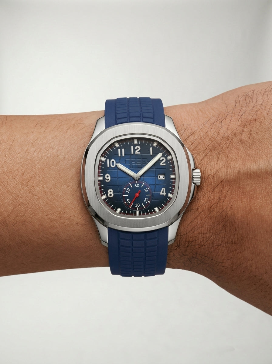 Reloj Deportivo Lumen 42mm LAVRA - azul en muñeca