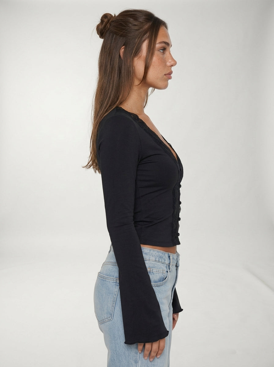 Top Kali LAVRA - modelo editorial look completo